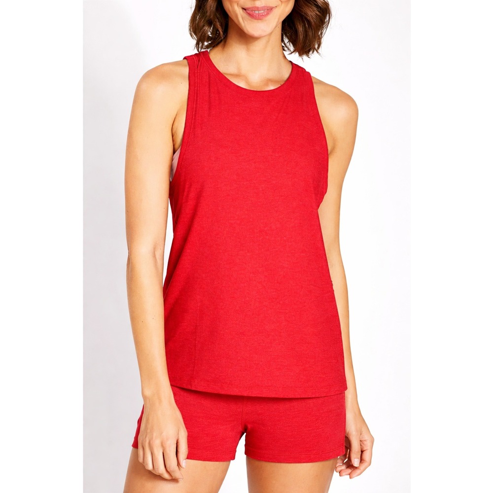 Beyond Yoga Featherweight Rebalance Tank Womens Red Orange Small S/P/P‎ 2446